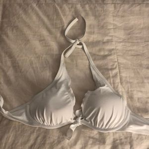 White Victoria’s Secret swimsuit top
